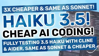 Claude 35 Haiku Fully Tested  Aider amp Cline  This is the CHEAPEST AI Coding Setup [upl. by Vasilis]