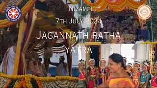 Team NSS GRIET proudly participates in the vibrant Jagannath Rath Yatra celebrations in Hyderabad [upl. by Ahsinel]