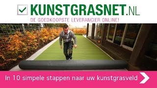 Hoe moet je kunstgras aanleggen Uitleg in 10 simpele stappen  door Kunstgrasnetnl [upl. by Renat]