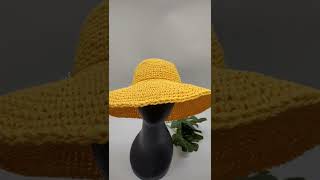 Crochet Wide Brimmed Sun Hat [upl. by Gnek]