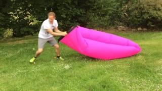 Life hack how to inflate fitball and air bed without a pump [upl. by Almena991]