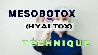 MESOBOTOX INJECTION TECHNIQUE HYALTOX injection for dilated pores and ROSACEA treatment [upl. by Bahe]