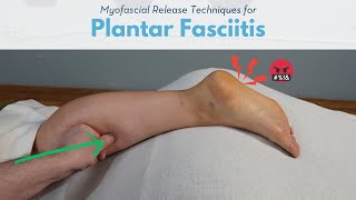 FOOT MASSAGE Tutorial Pt 1 Myofascial Release for Plantar Fasciitis [upl. by Elyak]