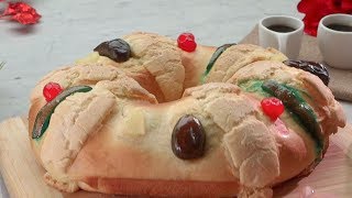 Receita de Natal como fazer rosca de reis l sobremesa da Natal VIX Hummm [upl. by Oiliruam]