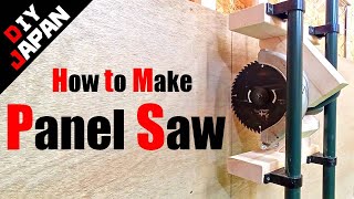 【DIY Panel Saw】How to Make Original Panel Saw by Reusing a Broken Circular Saw [upl. by Trembly11]