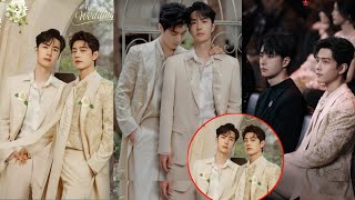 Wang Yibo and Xiao Zhan release a wedding Photos finally Get Married👫💏💍👏🎉💒🍸 [upl. by Taite]