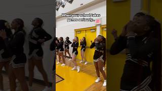 Who’s louder Cheerleaders or fans basketball highschoolbasketball highschoolsports cheerleader [upl. by Offen]