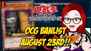 ITS FINALLY HAPPENING New OCG Banlist September 23 2024  Thempire React [upl. by Akcire66]