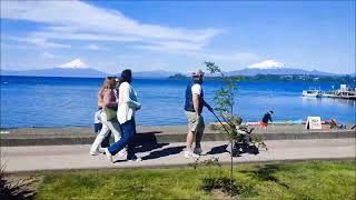 Puerto Varas Lago Llanquihue Volcán Osorno y Volcán Calbuco Región de Los Lagos Sur de Chile [upl. by Fein46]