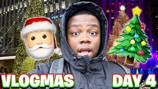 VlogMas Day 4 I Went To The Rockefeller Tree Lighting It Snowed ⛄️ [upl. by Hanson]