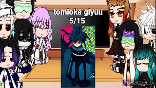 hashiraoyakata sama react to giyuu tomioka 1 repost [upl. by Malo]