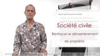 SCI société civile et démembrement de parts youtube [upl. by Eceinaj760]