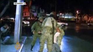 Mexican marine familys killing tied to death of cartel leader  23 Dec 09 [upl. by Ellatnahc]