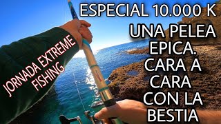 PESCA DESDE ROCA 2022🇪🇸EL MEJOR COMBATE GANADO EN MUCHO TIEMPO [upl. by Ebehp962]