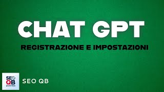 CHAT GPT LOGIN 👉 Registrazione e impostazioni [upl. by Gibbie]