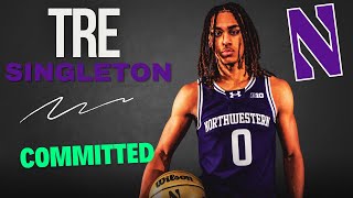 COMMIT 4Star Forward Tre Singleton Commits To Northwestern Over Purdue [upl. by Etteinotna]