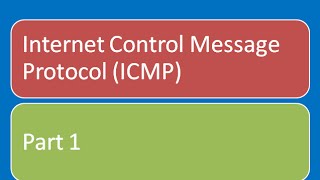 Internet Control Message Protocol ICMP  ICMP protocol tutorial  part 1 [upl. by Roddy]