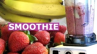 How to make Strawberry Banana Smoothie  Healthy Milkshake Drink  Smoothie Recipes  HomeyCircle [upl. by Anahsor]