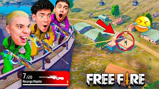 EL RETO DEL TRIPLE FRANCOTIRADOR CAMPERO 😂 FREE FIRE [upl. by Nisaj]