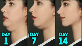 DOUBLE CHIN FAT amp FACE LIFT  BEST FACIAL EXERCISES [upl. by Odnalref500]