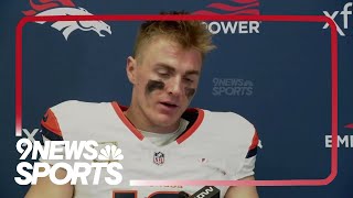 Bo Nix reacts after Broncos gamewinning field goal kick blocked vs Chiefs [upl. by Slrahc]