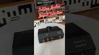 3Way Audio Input SELECTOR SWITCH BOX 3x RCA Stereo Angelicaaudio [upl. by Aehs351]