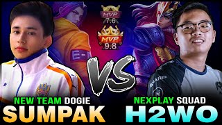 SUMPAK vs H2WO  Battle of MVP   New Dogie Team vs Nexplay Predator Solid in Rank  Mobile Legends [upl. by Murdoch427]