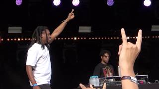 Denzel Curry  Zone 3 live rock en seine 2017 paris France [upl. by Tanaka314]