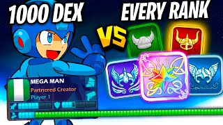 1000 Dex Megaman vs Every Rank in Brawlhalla [upl. by Eed]