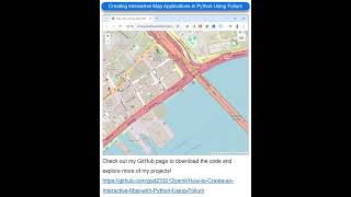 Creating Interactive Map Applications in Python Using the Folium Module short [upl. by Gunthar]