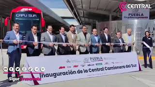 Sergio Salomón Céspedes inauguró la nueva central camionera CAPU Sur [upl. by Gustafson833]