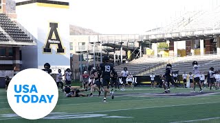 The App State Mountaineers prepare for first home game since Helene  USA TODAY [upl. by Cherry]