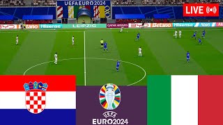 Croatia vs Italy LIVE Euro 2024 Germany Full Match  Simulation Video Games [upl. by Gorges]