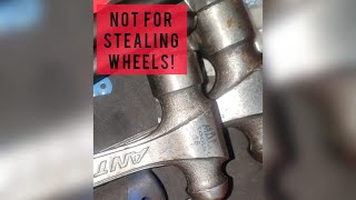 Locking Wheel nut removal  no special tools required 2 hammers up 🔨🔨 mactoolsvideos [upl. by Ellimak992]