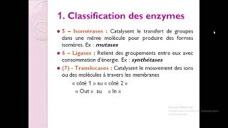 Biochimieبالعربية  3 Enzymologie  Part 1 Généralités  Structure  Propriétés [upl. by Ahsratan]