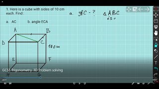 GCSE Maths Revision Trigonometry  GCSE MATHs 3D Problem solving  ThreeDimensional Problem Solving [upl. by Ahsiram]