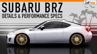 Subaru BRZ  Scion FRS  Toyota GT86  Details amp Specs [upl. by Merilyn]