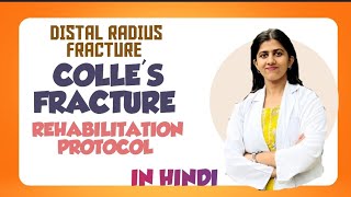 COLLES FRACTURE REHABILITATION PROTOCOL IN HINDI  PHYSIOTHERAPY [upl. by Yniattirb921]