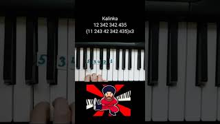 Kalinka on piano 🎹 tutorial [upl. by Michelina]