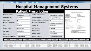 How to Create a Hospital Management Systems in Java Netbeans  Part 3 of 4 [upl. by Parrnell]