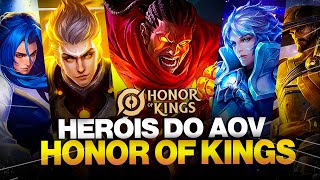 O GUIA DEFINITIVO DOS HERÃ“IS DO ARENA OF VALOR no HONOR OF KINGS [upl. by Kcirdet335]