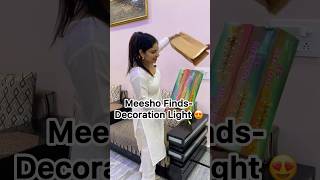 Meesho Finds under 350 Rs  Home Decor LED Light 😍 shorts meesho finds [upl. by Arikahs337]