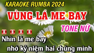 Karaoke Vùng Lá Me Bay Tone Nữ  Nhạc Sống Quốc Khánh [upl. by Aynatan102]