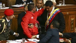 Maduro tras el quotsustoquot en su investidura quotPodían haberme disparadoquot [upl. by Itoc]