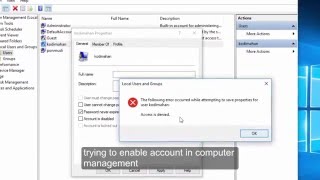 How to fix The following error occurred while attempting to save properties for user administrator [upl. by Kippie]