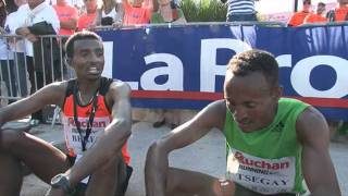 Marseille Cassis  record battu 58 minutes et 10 secondes pour Tsegay [upl. by Lebaron]