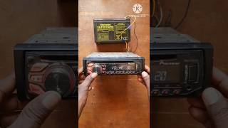 Pioneer Car Audio player at Home  MP3 Player connect in 7Ah Battery carplayer pioneer [upl. by Eugirne327]