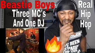 THIS IS REAL HIP HOP  Beastie Boys  Three MCs and One DJ Official Music Video REACTION [upl. by Maillw]