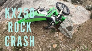 KX250 Rock Crash [upl. by Encratis]