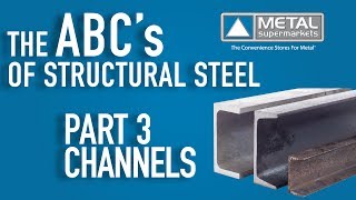 ABCs of Structural Steel  Part 3 Channels  Metal Supermarkets [upl. by Sly]